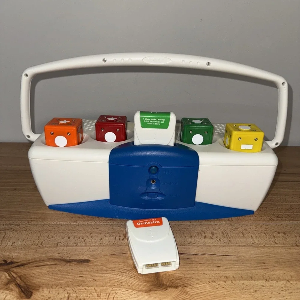 Vintage 1998 Neurosmith Music Blocks Mozart Night Music Interactive Toy Works!